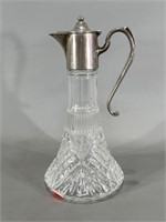 Nice Glass and Silverplate Carafe