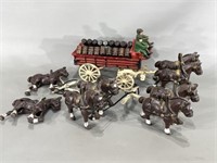 Cast Iron Horse and Beer Wagon