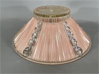 Antique Pink Glass Lampshade