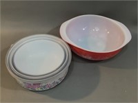 Storage Containers w/Pyrex Bowl