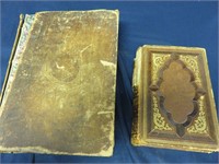 Set of 2 Antique Books Our Home Polyglott Bible