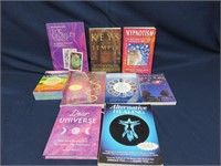 Lot of 9 Metaphysics, Tarot, Physic Books