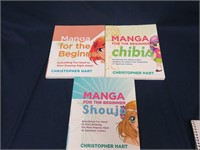Lot of 3 Manga Drawing for Beginners Books