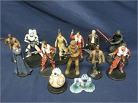 Lot of 13 Star Wars Collectible Figures