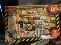 CONSTRUCTION ZONE VEHICLE PLAY SET