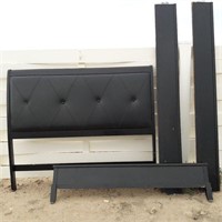 Full Size Bed Frame with Padded Headboard