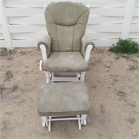 Rocking Chair with Rocker Ottoman