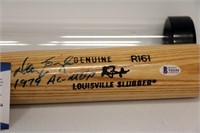 Don Baylor Signed Louisville Slugger Beckett COA