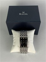 Bulova Diamond Stainless Steel Watch