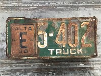 1930 Alberta Truck plate