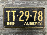 1969 Alberta plate