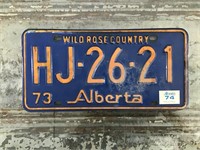 1973 Alberta plate