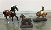 Groupof metal & die-cast horses