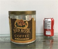 Red Rose Coffee 3Lb tin (paper label)
