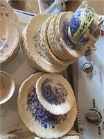 Vintage blue dishes