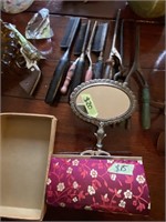 VTG mirror and curling irons