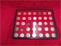 35 MISC FOREIGN COINS (COINS ONLY)