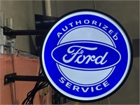Light Up Ford Post Mount Light Box Double Sided.