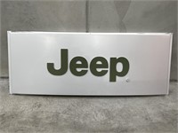 Genuine Jeep Dealership Sign Embossed Lettering.