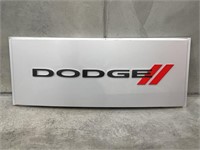 Genuine Dodge Dealership Sign Embossed Lettering.