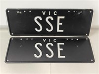 Set of Victorian Number Plates SSE With Rights to