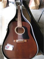 George Washburn Acoustic Guitar & Hard Case