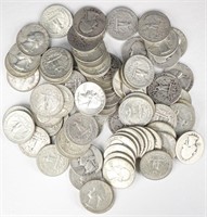 Washington Silver Quarters (80)