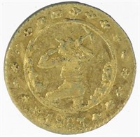 1883 California Gold Quarter Token