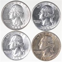 Washington Silver Quarters - CH BU? (4)