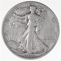 1938-d Walking Liberty Half Dollar (Tougher Date)