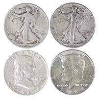 Silver Half Dollars (4)