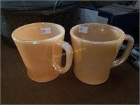 Pair of Fire King Coffee Cups