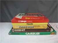 *Lot of 6 Vintage Gambling Related Board Games