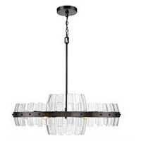 COFFEE BRONZE 6 LIGHT CHANDELIER