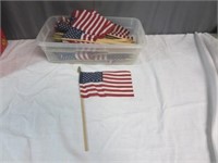 Around 45 Miniature American Flags