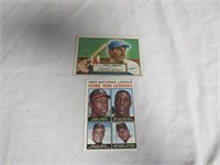 1964 Topps H.R. Leader Card With Aaron & Mays +