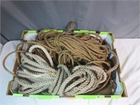 4 Bundles of Vintage Rope Sizes Unknown
