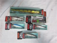 Nice Lot of 6 Rapala Fishing Lures All New In