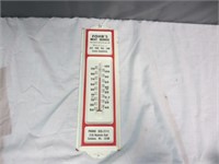 *Vintage Metal Outdoor Thermometer Fohr's Meat