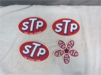 4 Vintage STP Stickers Flower One Is Rare