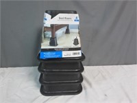 4 Used Plastic Bed Risers-Works for Tables Too!