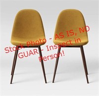 Project 62 Copley dining chair set (2)-mustard