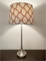 Silver Toned Table Lamp