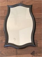 Curved Beveled Wall Mirror