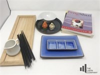 Sushi Set with Feng Shui Books , Small Buddha