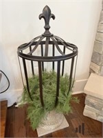 Metal Plant Stand with Granite Base