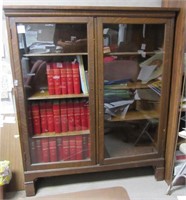 A Golden Oak Era Glazed Bookcase, Circa 1920