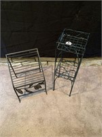 Pair of Decorative Metal Plant Stands