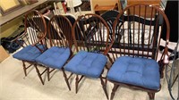 4 new design Windsor chairs - two arms with two