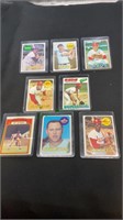 Sports cards - lot of 8 baseball greats,